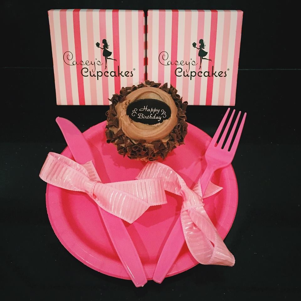 Enjoying a Casey�s Cupcake Yelp