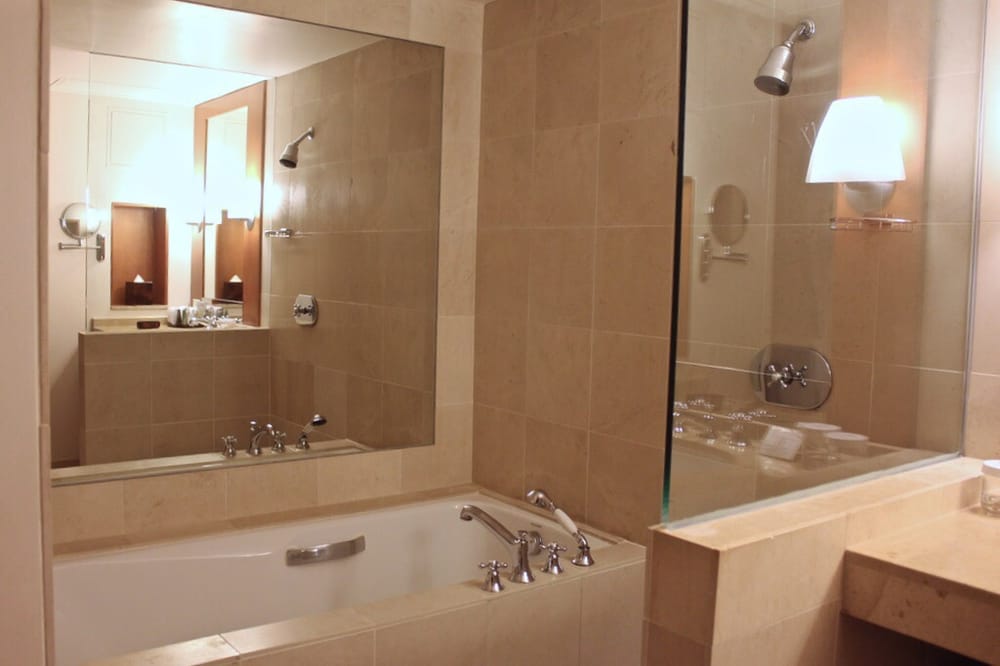 Bathroom Fixtures San Francisco limestone bathroom with separate tub & shower. high grade bathroom Bathroom Fixtures San Francisco limestone bathroom with separate tub & shower. high grade bathroom