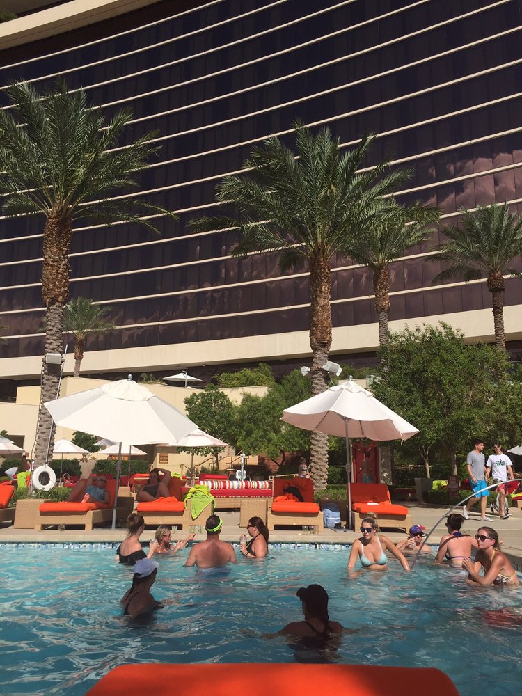 Lounging Poolside There Are Many Pools And Lots Of Chairs
