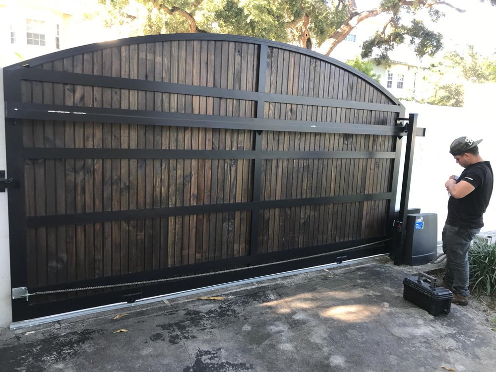 Sliding Gates And Gate Openers Yelp Photo Of Er Garage Door And Gate Miami Fl United States Sliding