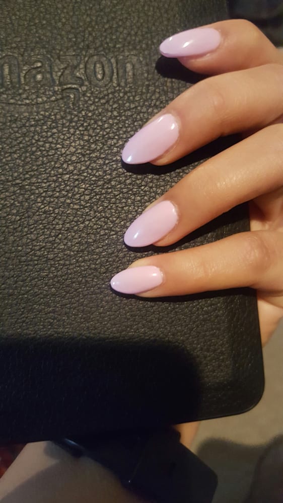 pink almond nails short
