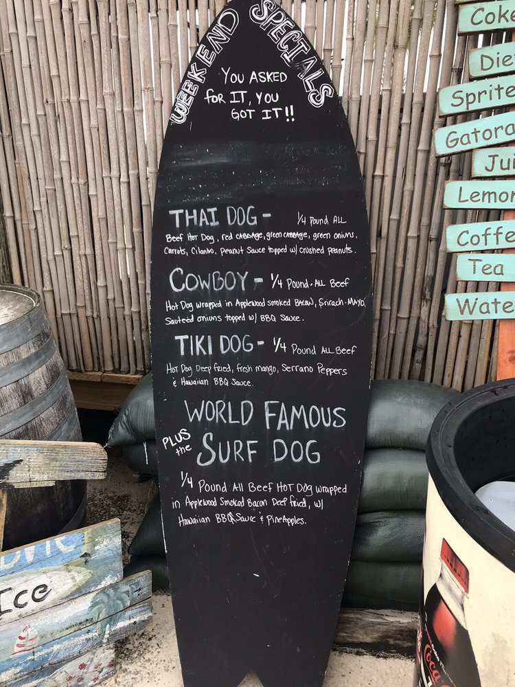 Hot Dog Menu Yelp