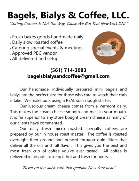 Bagels Bialys and Coffee