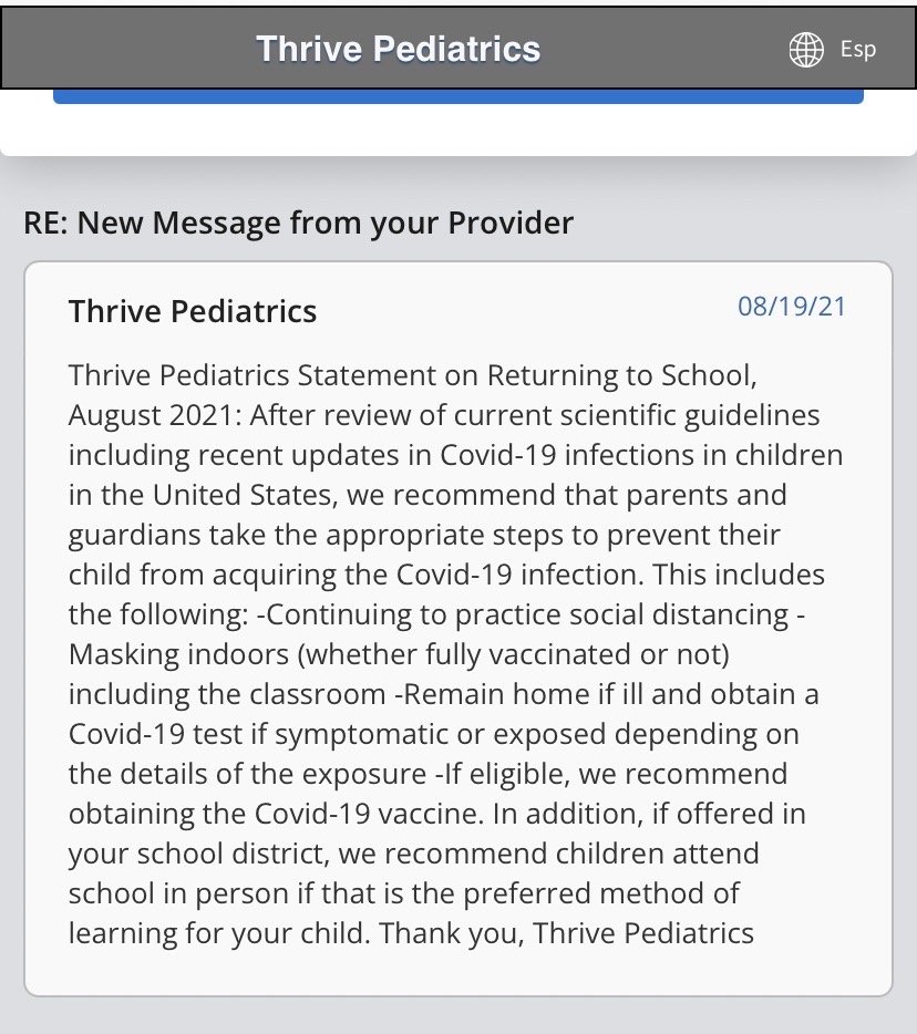 image of business Thrive Pediatrics