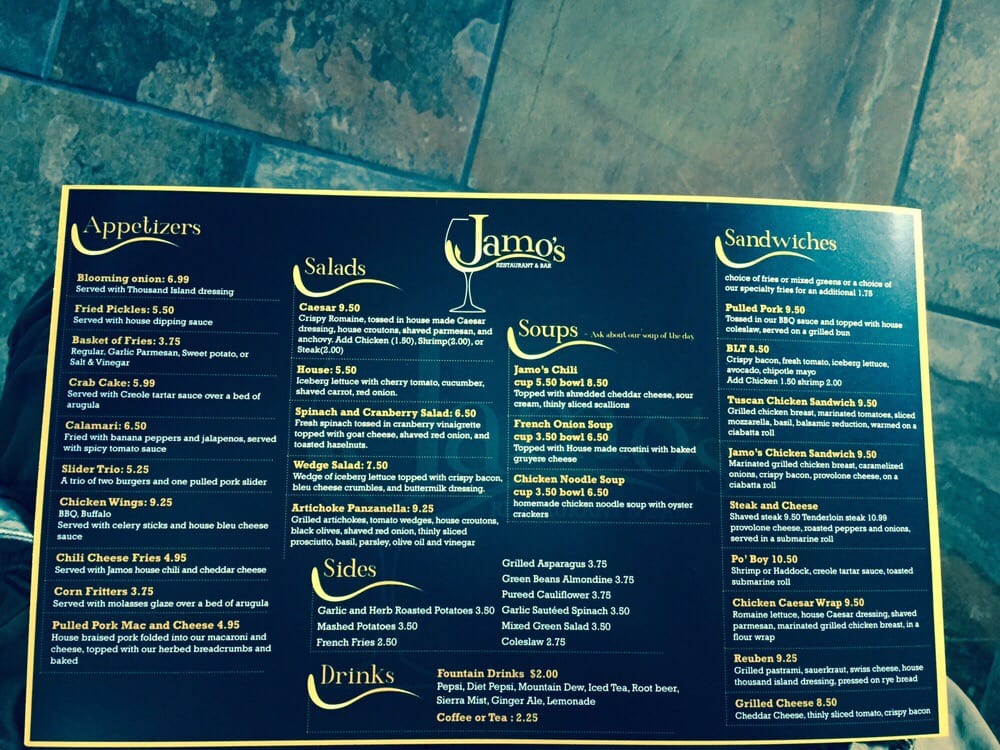 Online Menu Of Jamos Restaurant Bar Herkimer New Online Menu Of Jamos Restaurant Bar
