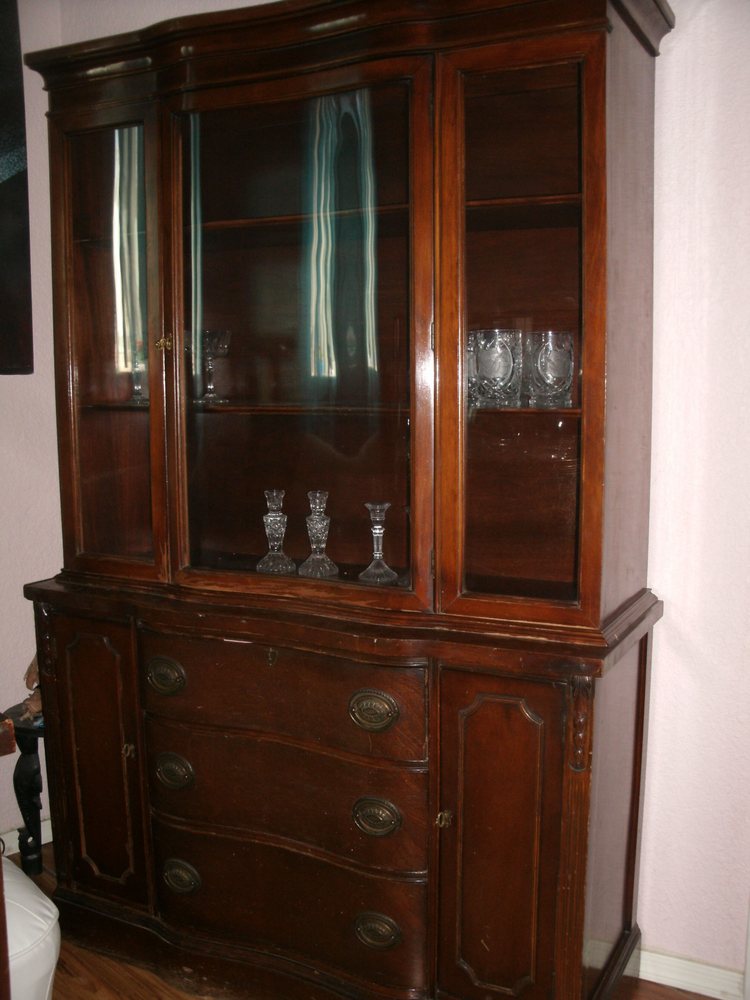 1950s Gany China Cabinet And Buffet Curved Glass Windows Some Photo Of Tattered Nest Phoenix Az United States 1950s Gany China Cabinet