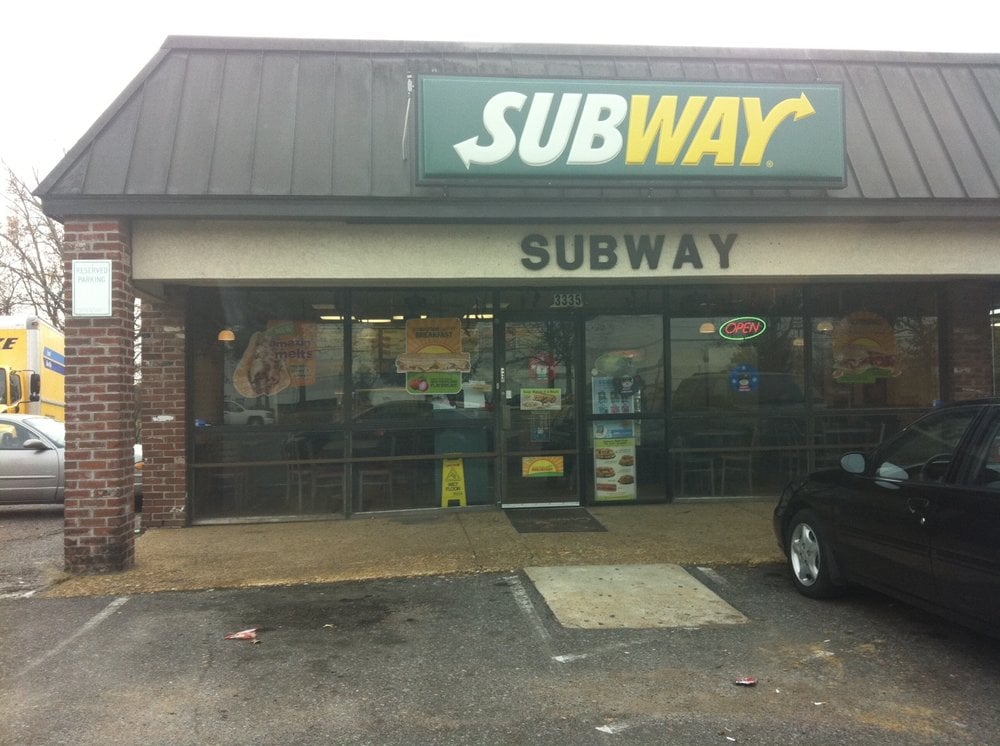Subway Restaurants Sandwiches 3335 Winchester Rd, Oakhaven, Memphis