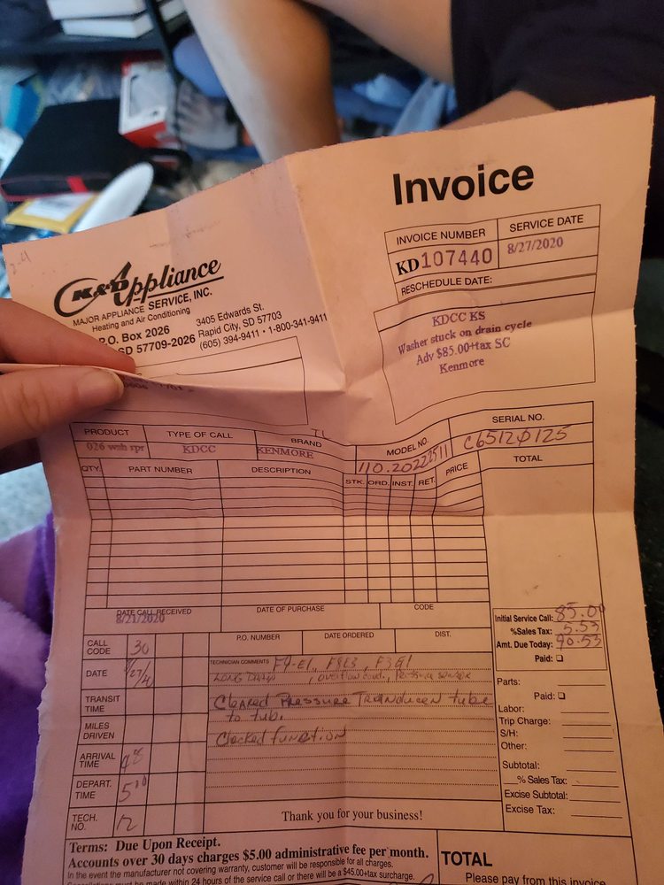 image of business K & D Appliance Service