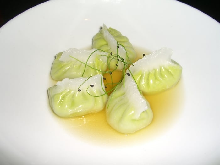 the signature edamame dumplings Yelp