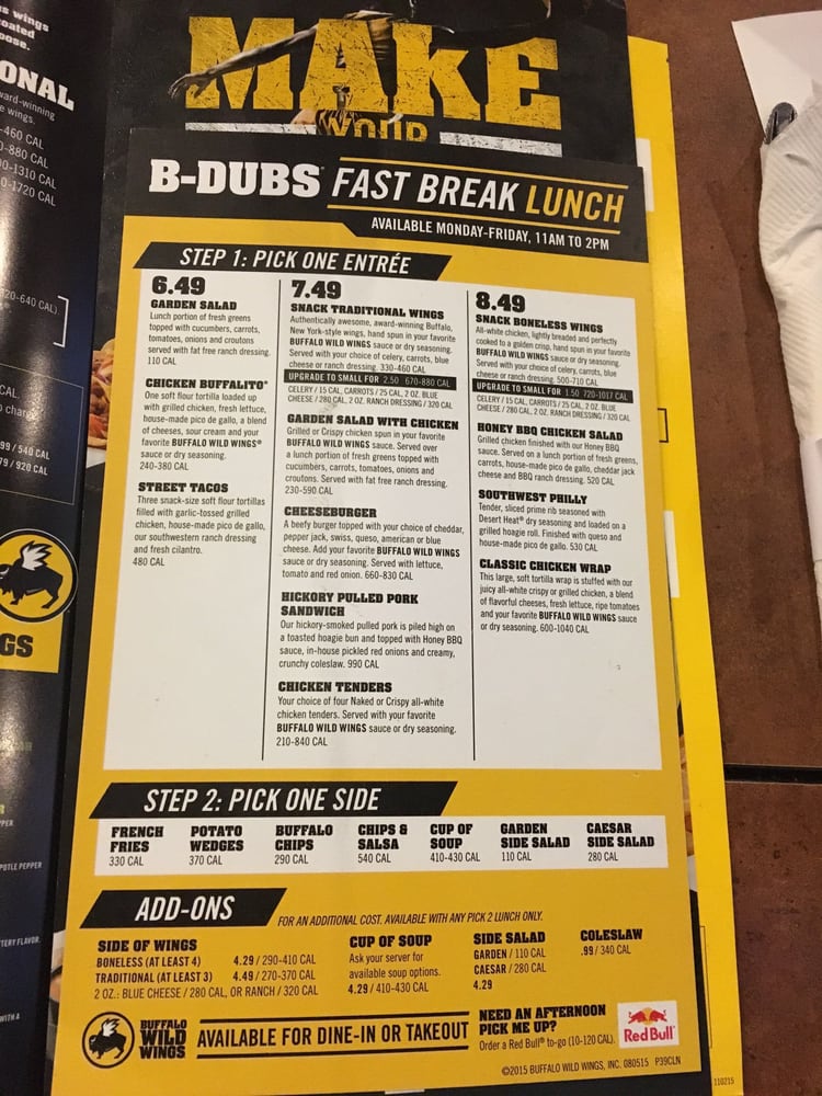 Online Menu Of Buffalo Wild Wings Restaurant Aliso Viejo