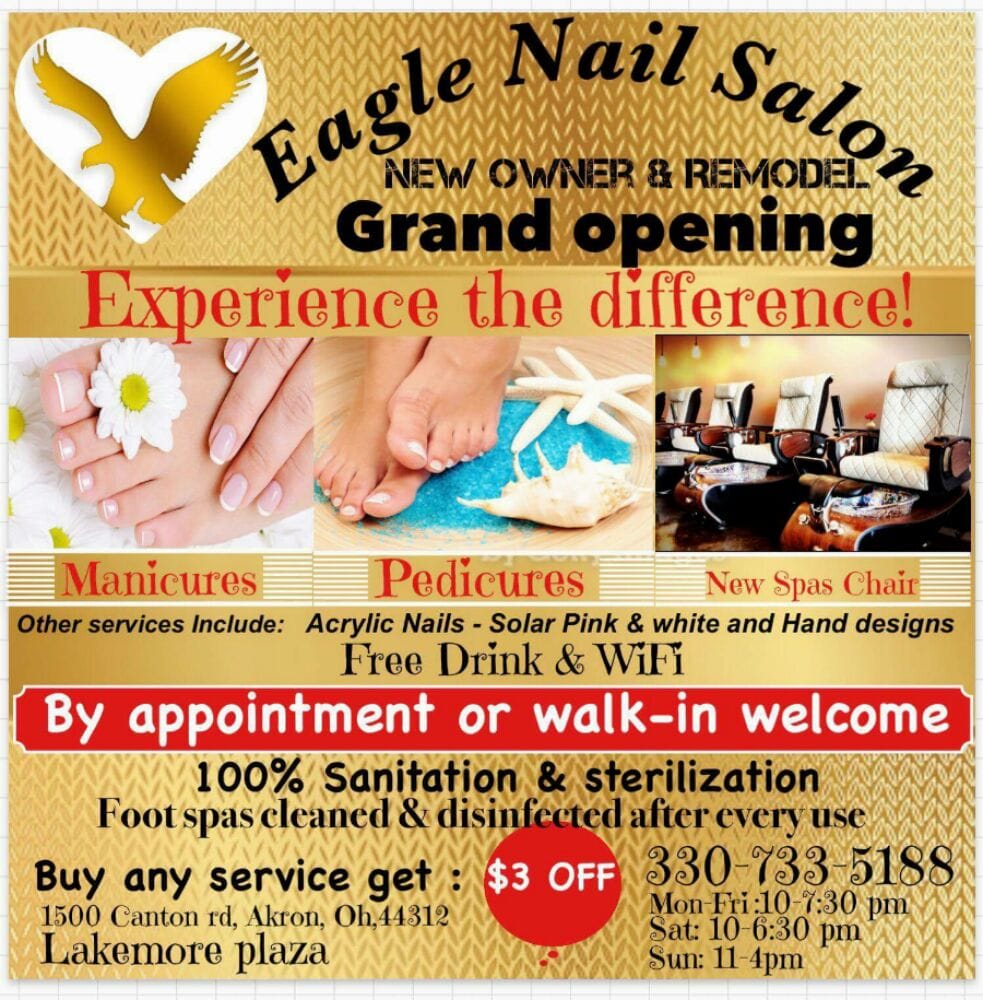 eagle nail 160 photos nail salons 1500 canton rd nail salon grand opening flyers