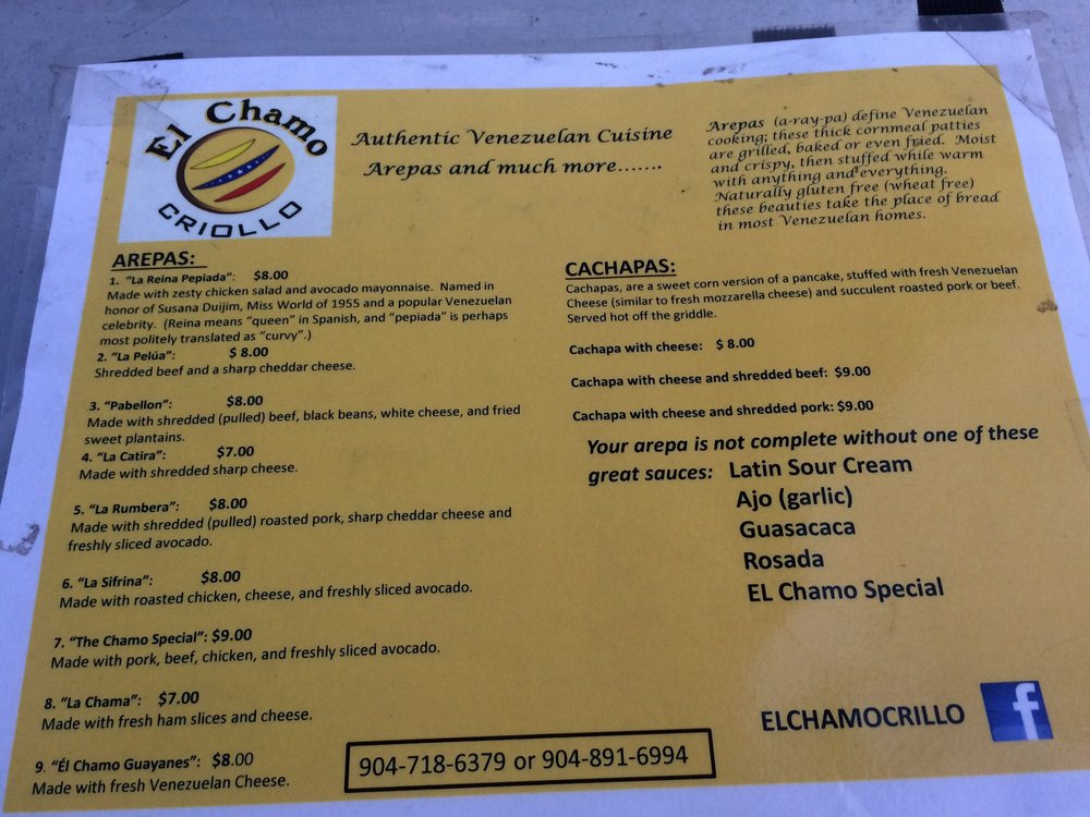 El Chamo Food Truck Jacksonville Fl El Chamo Food Truck Jacksonville Fl