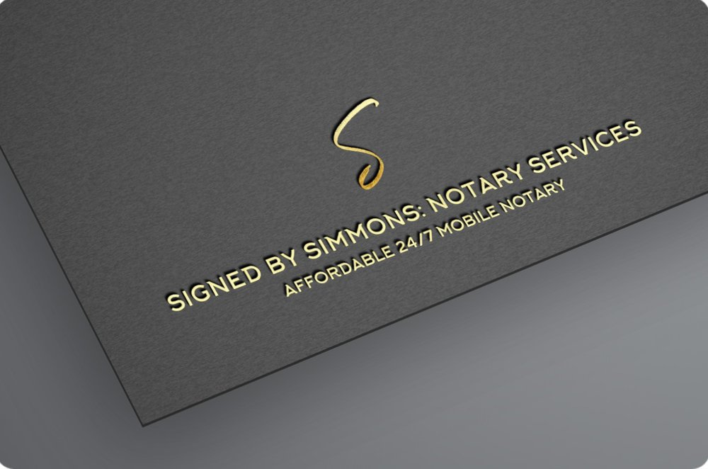 Signed By Simmons Notary Services