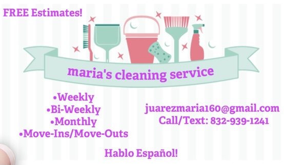 maria's cleaning service