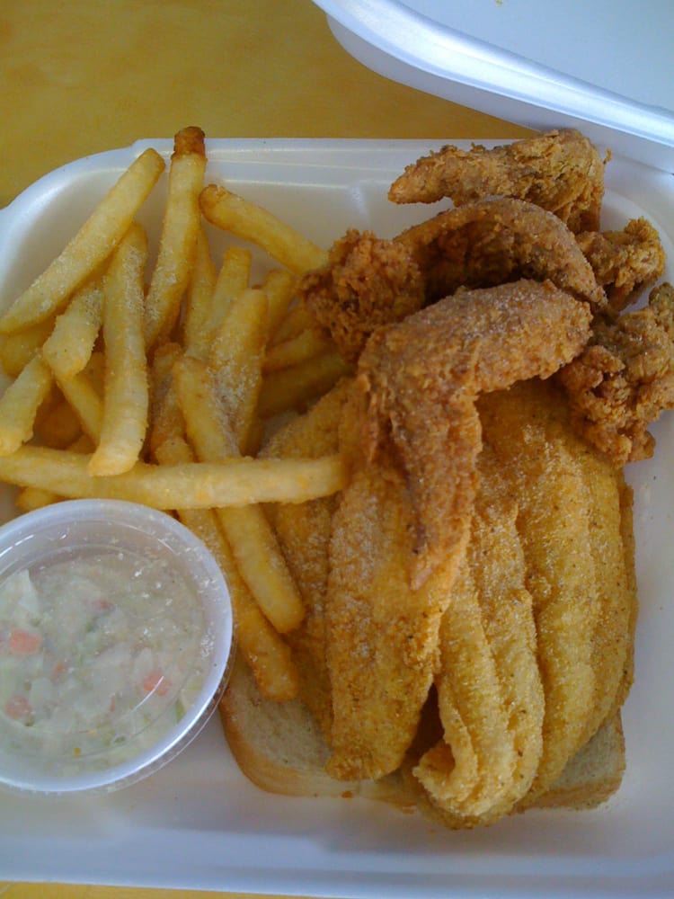 catfish fillets, wings, fries, coleslaw Yelp