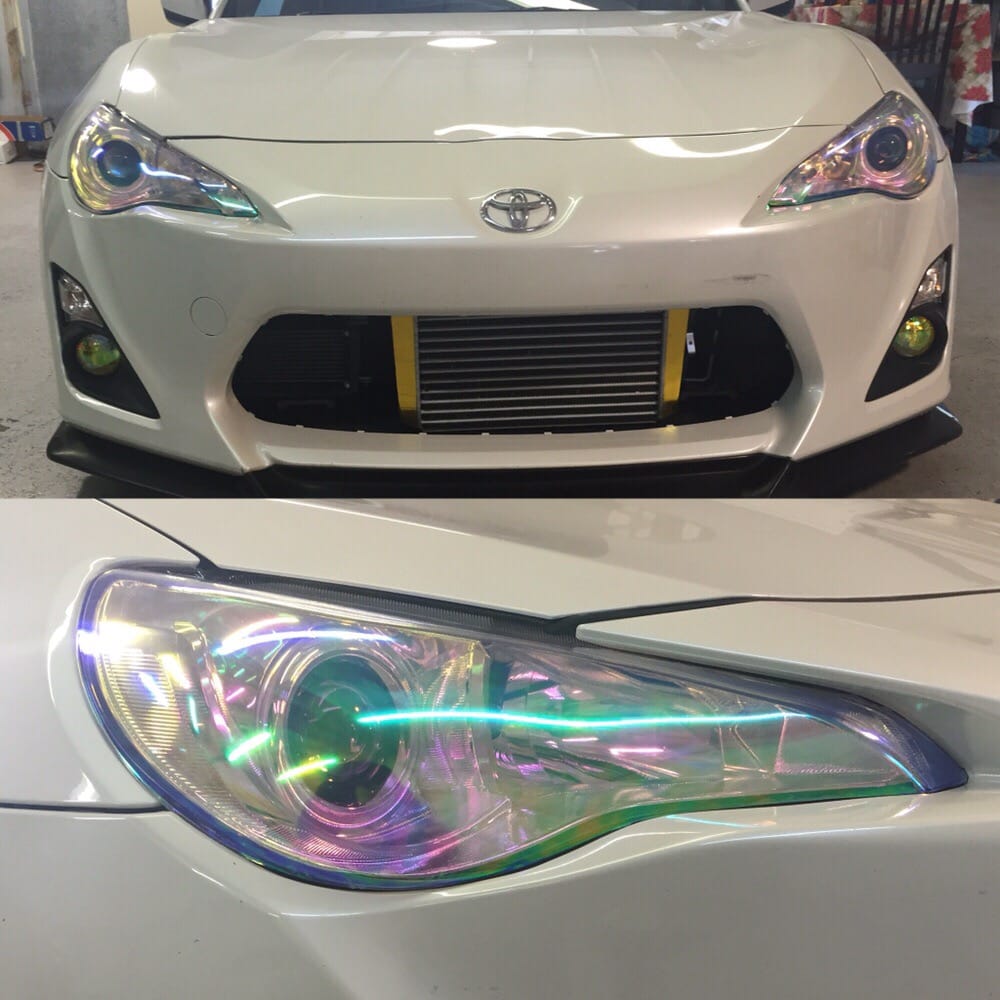 Scion Frs Neosilver Dragon Laminates Headlights Yelp 127 Photos For Extreme Tint Polish