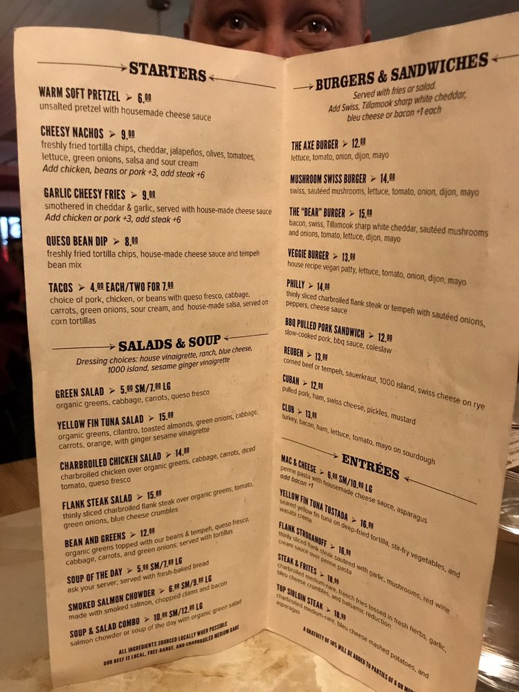 Online Menu Of Axe And Fiddle Public House Restaurant Cottage