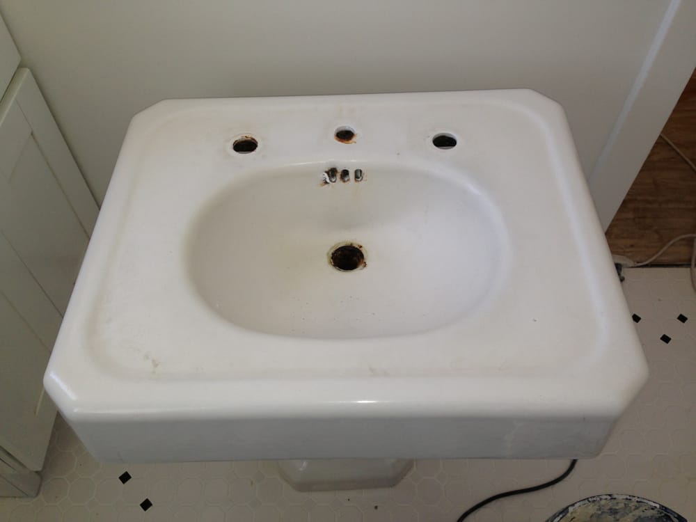 Sink Repair Before Photo Yelp Photo Of Tub Boys Bathtub Reglazing Surface Restoration Los Angeles Ca United