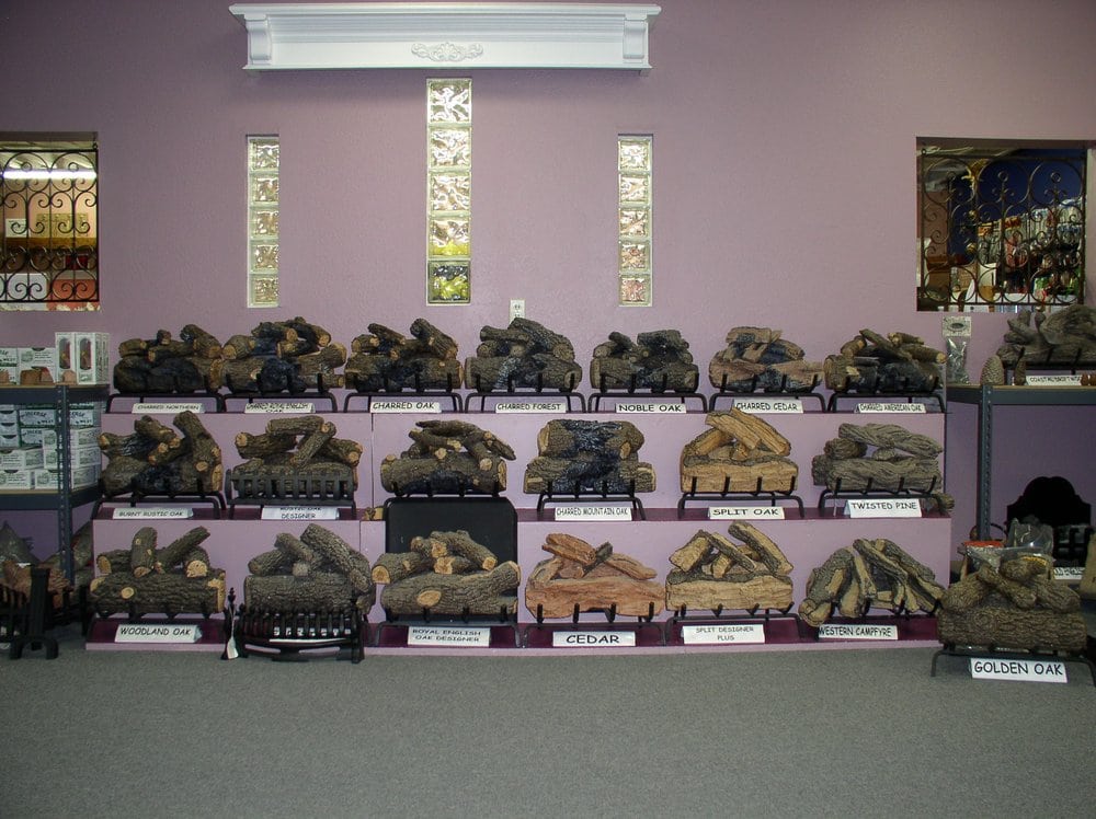 The Gas Log Display In Main Showroom At 1833 Diamond Street San Photo Of Fireplaces Plus San Marcos Ca United States The Gas Log