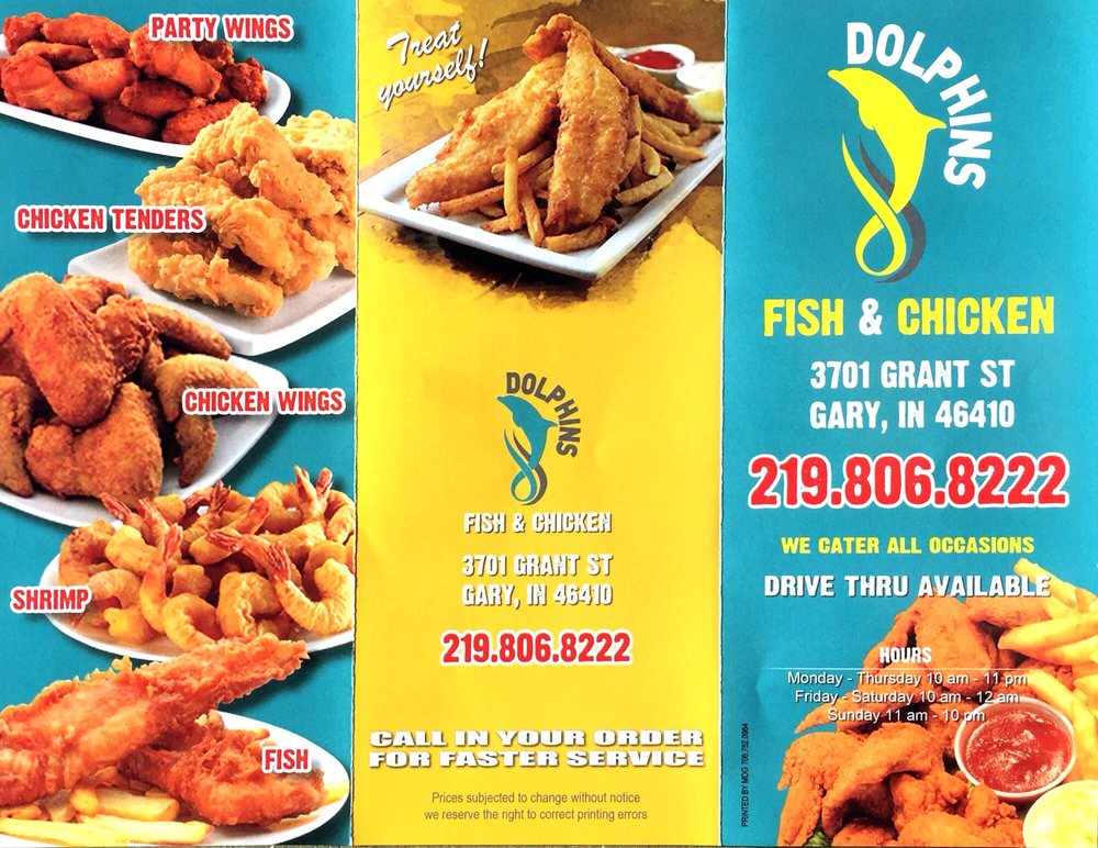 Dolphins Fish Chicken Chicken Wings 3701 Grant St Gary In