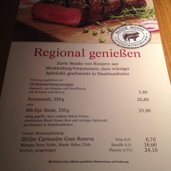 Block House 27 Fotos 87 Beiträge Steakhouse Schloßstr 48 Foto Zu Block House Hamburg Deutschland Sonderkarte Mit Regionalen Produkten