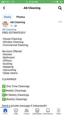 W. J. Cleaning  Services