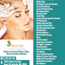 Butterfly Medical Spa Spa 15825 Shady Grove Rd