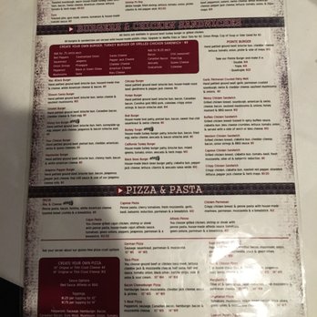 pointe grill bar menu side prior lake