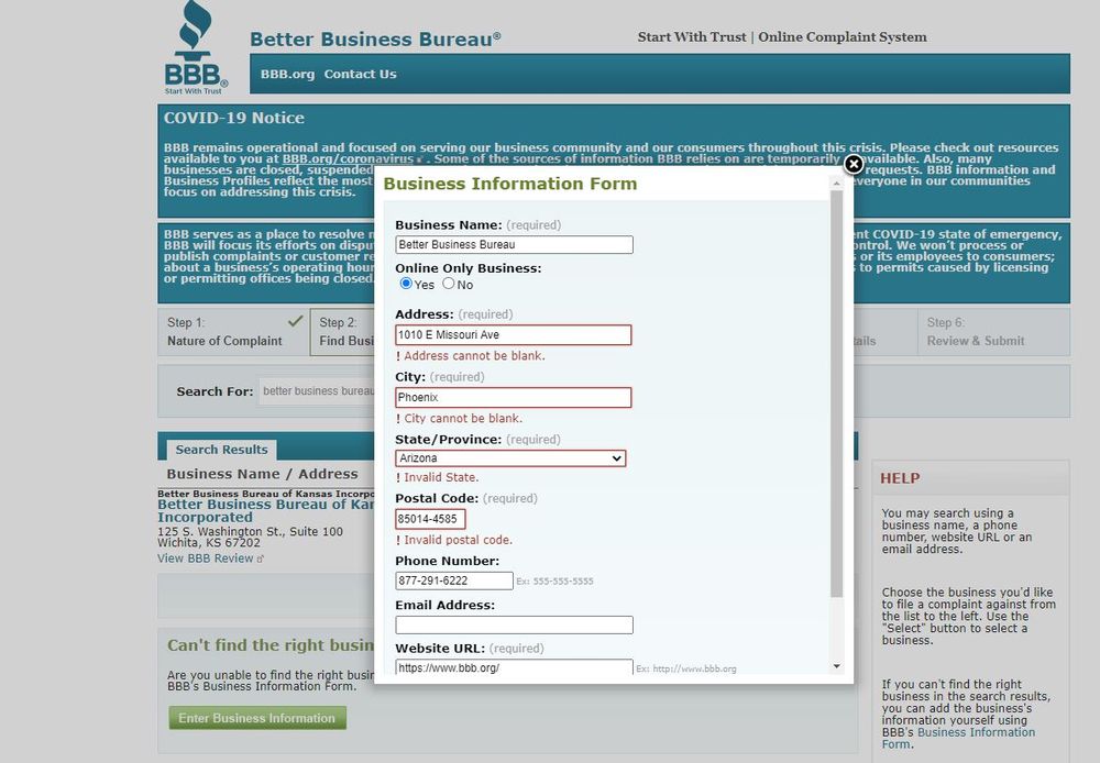 Better Business Bureau