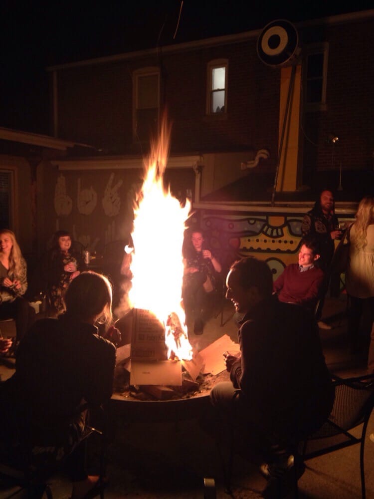 Fire Pit Patio In The Winter Yelp Photo Of Handlebar St Louis Mo United States Fire Pit Patio In