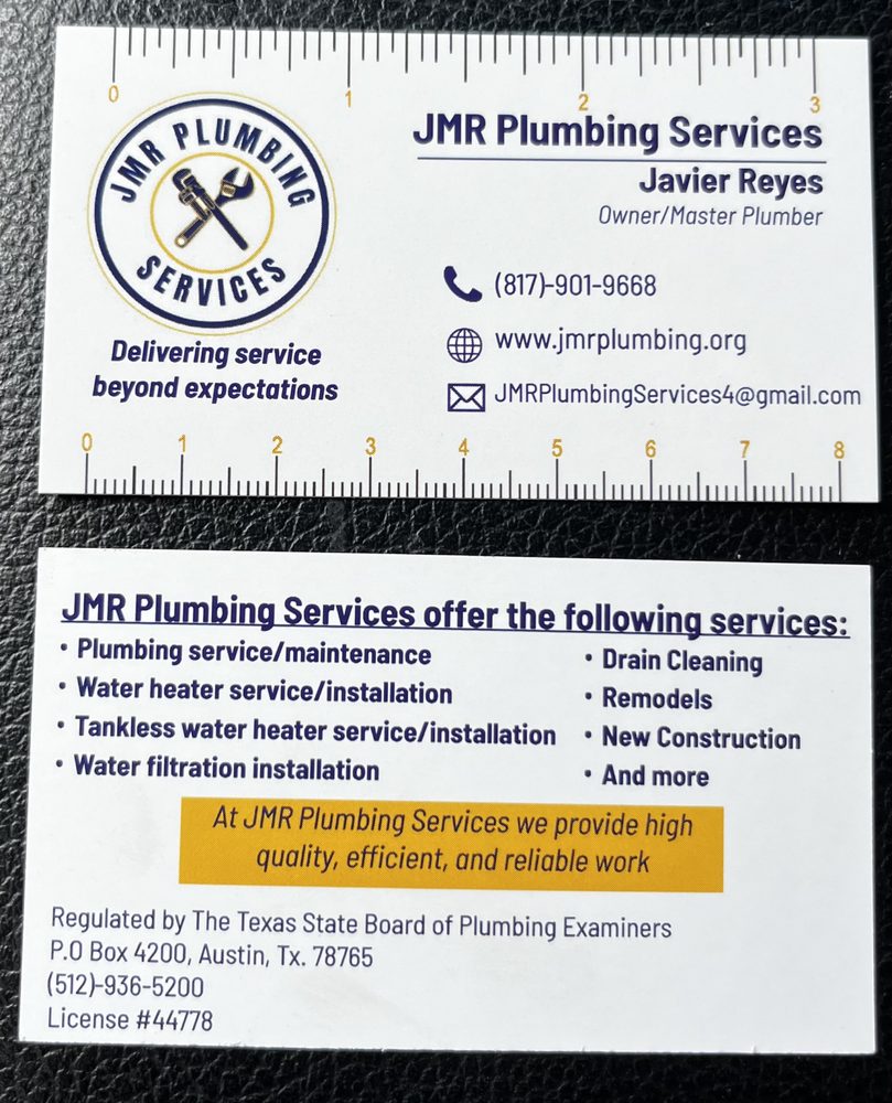 JMR Plumbing Services