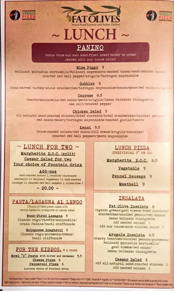 Fat Olives 115 Photos Pizza 2308 E Rt 66 Flagstaff, AZ