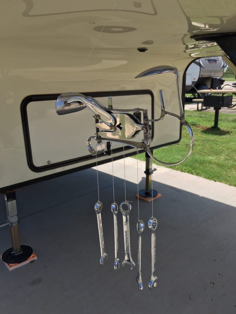 Tractor Wind Chime By Mike Kelley Yelp Photo Of Blue Pomegranate Gallery Southlake Tx United States Tractor Wind Chime