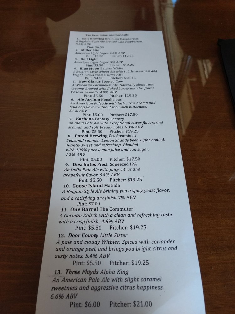 Online Menu Of Bb Jacks Restaurant Cottage Grove Wisconsin