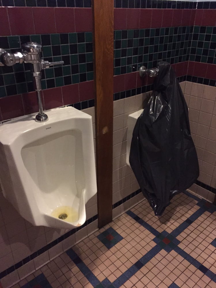 Bathroom is a complete mess - Yelp