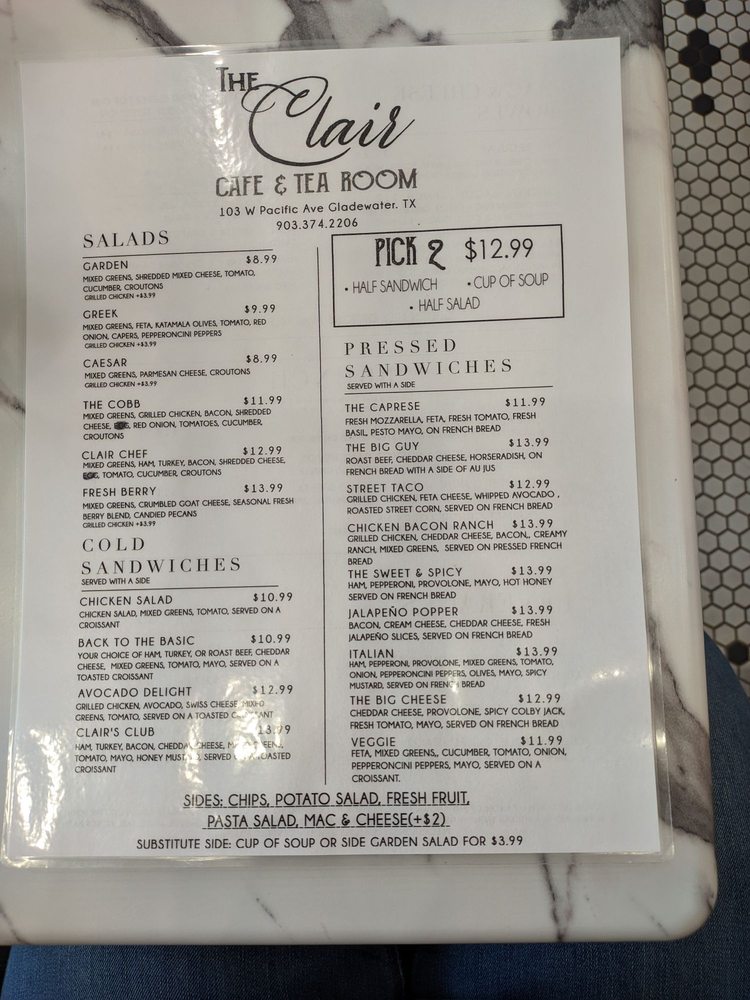 The Clair Cafe & Tea Room