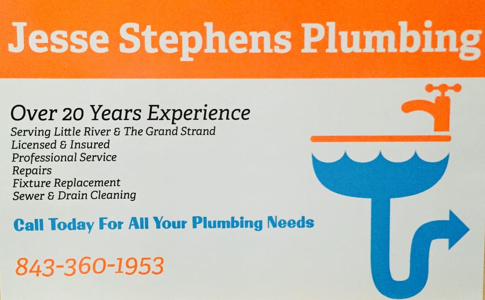 Jesse Stephens Plumbing Plumbing Little River, SC Phone Number Yelp