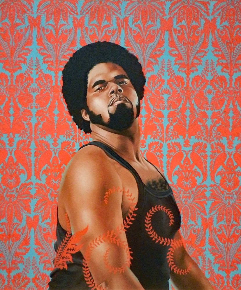 Kehinde Wiley The Honourable Augustus Keppel Admiral Of Blue Photo Of Dayton Art Insute Oh United States Kehinde Wiley