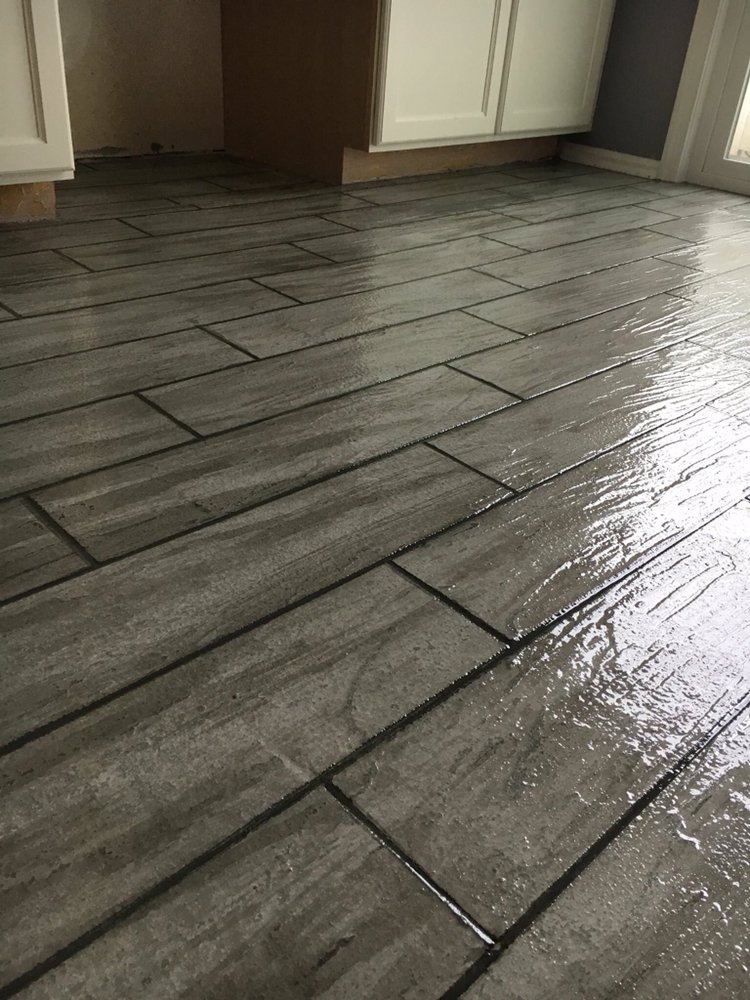 Decorative Concrete Overlay With Wood Grain Tile Pattern Yelp Photo Of Creative Concrete And Epoxy Philadelphia Pa United States Decorative
