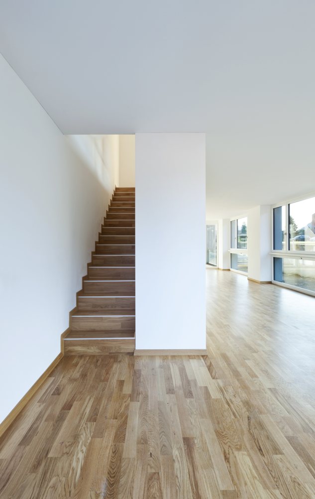 Modern Light Colored Hardwood Floor Stair Case With White Painted Photo Of Oms Remodeling San Mateo Ca United States Modern Light Colored