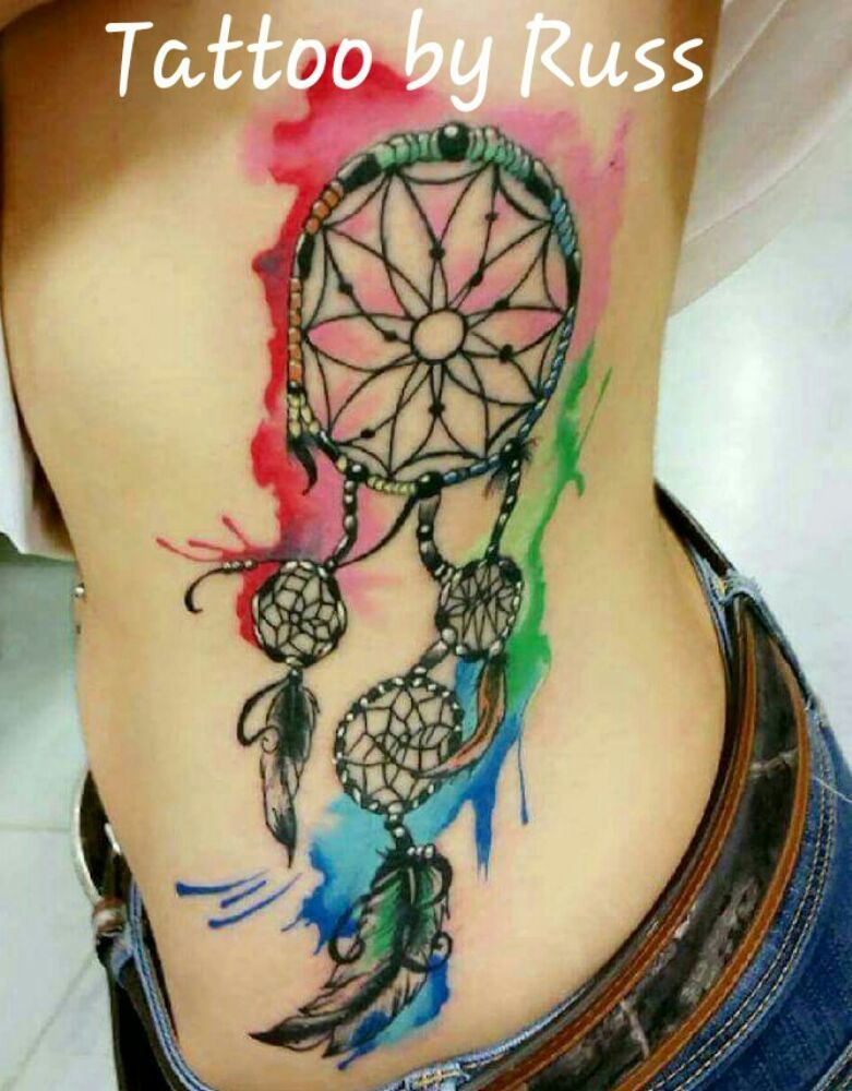 watercolor dreamcatcher tattoo by russ yelp watercolor dreamcatcher tattoo by russ yelp
