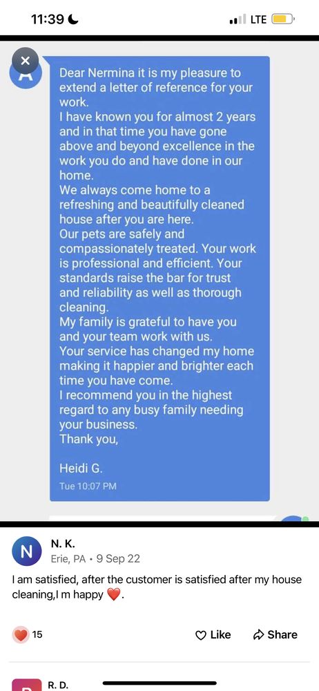 Millcreek A&N cleaning services
