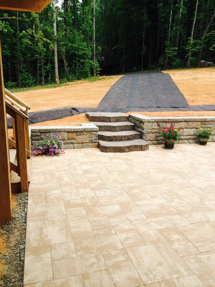Techo Bloc Maya Step Quary Stone Wall Nicolock Ridge Xl Yelp Photo Of Eagles Hardscape Stafford Va United States Techo Bloc Maya Step