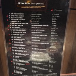 photos for gen korean bbq house menu yelp gen korean bbq menu