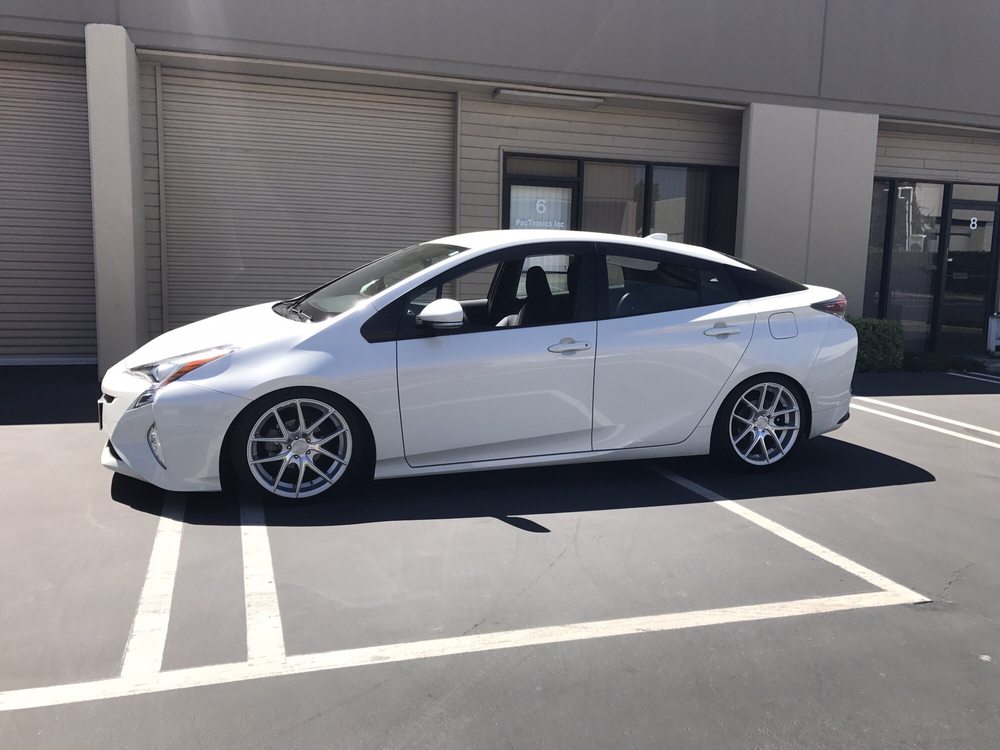 2016 Toyota Prius Lowered With Megan Racing Coil Overs And Niche Photo Of Royal Sd Laguna Hills Ca United States 2016 Toyota