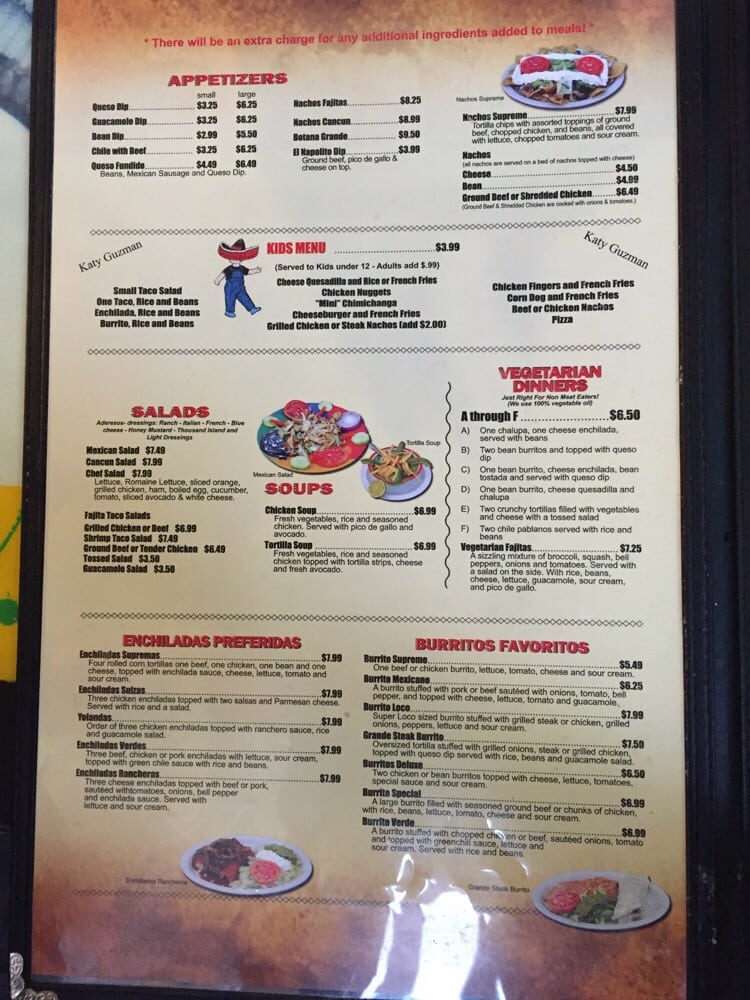 El Nopalito Mexican 1688 Crescent Meadows Dr, Holly Springs, MS