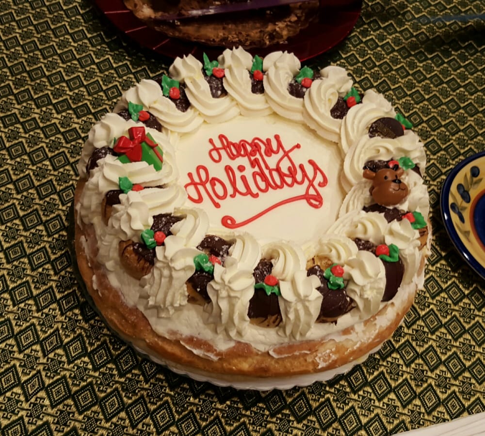 Delicious St. Honore cake from Fratellis. Extra special