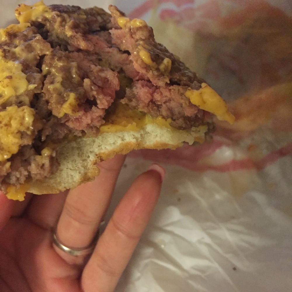 raw burger from wendy