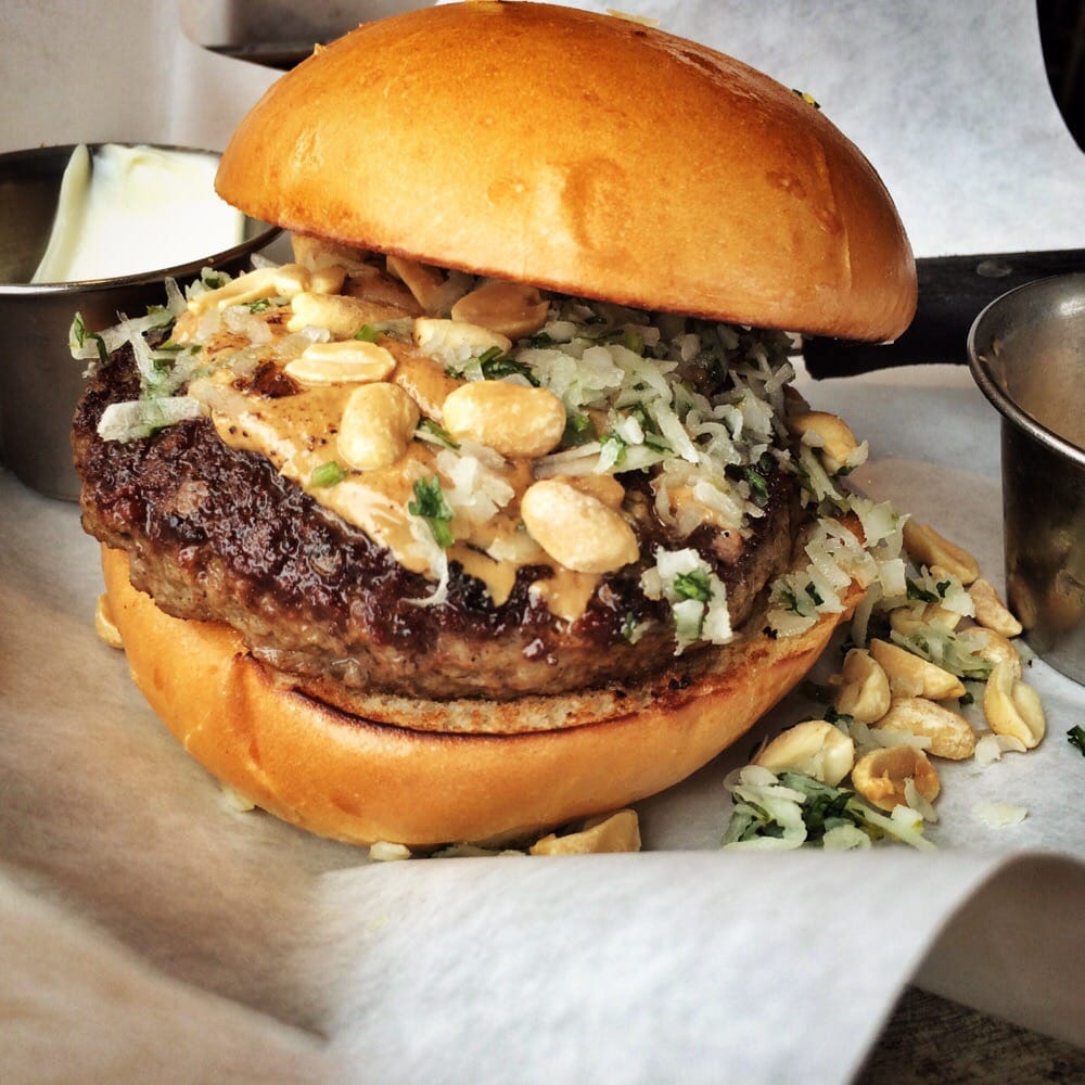 Image result for grub burger thai peanut