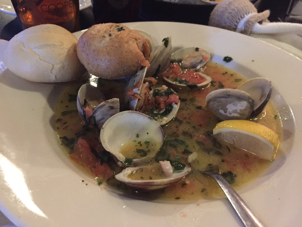 Steamers! With a garlic butter wine sauce! Yelp